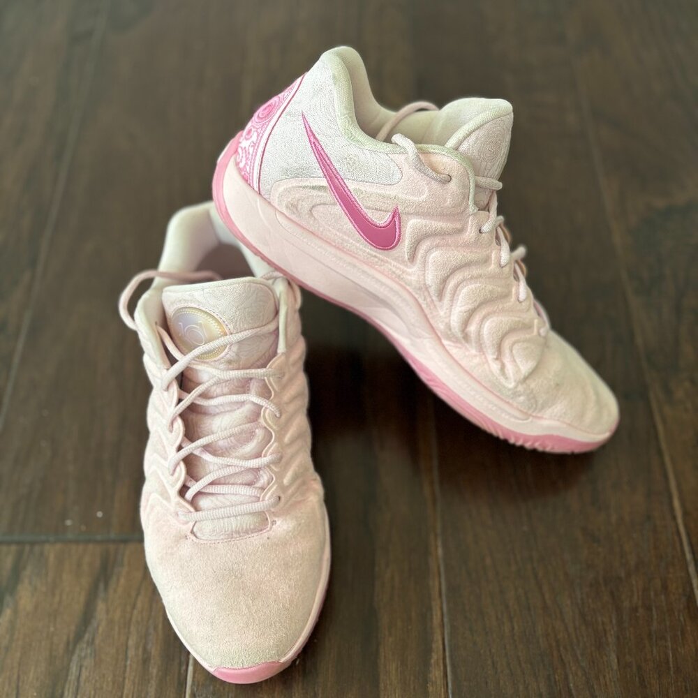 Nike AP "Aunt Pearl" KD17 Basketball Sneakers Pink – FZ1518-600 – Size US 11